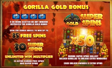 Gorilla Gold Megaways Spins