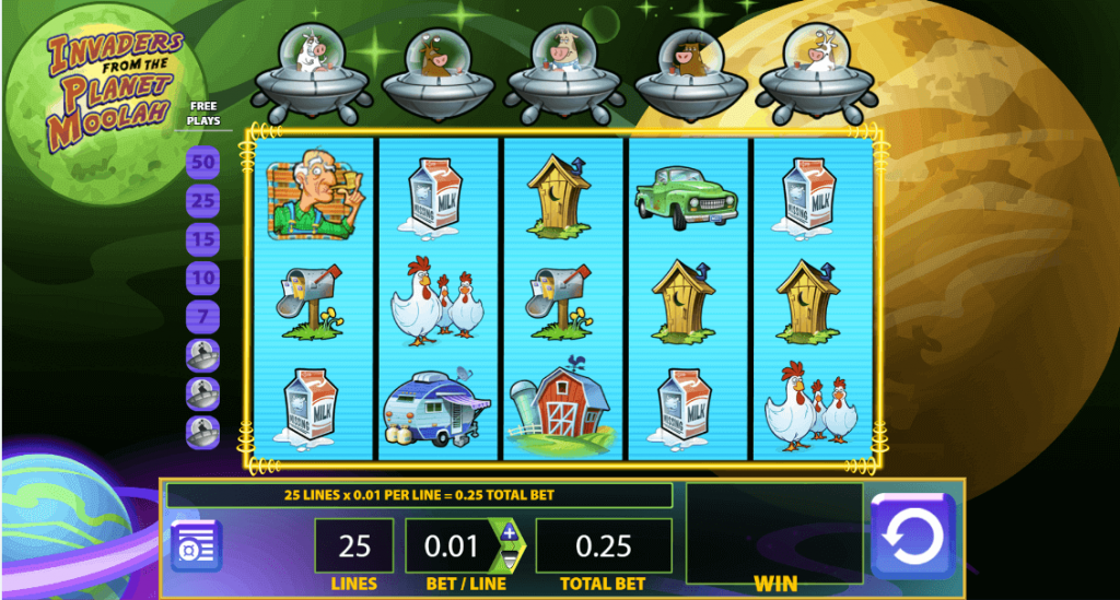 Invaders from the Planet Moolah Theme & Graphics