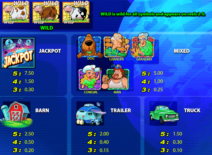Invaders from the Planet Moolah Symbols