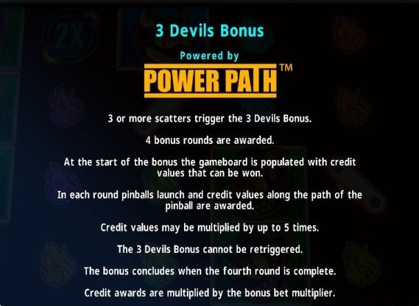 3 Devils Pinball 3 Devil’s Bonus Game