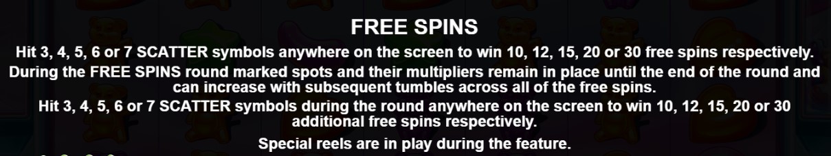 Sugar Rush Free Spins