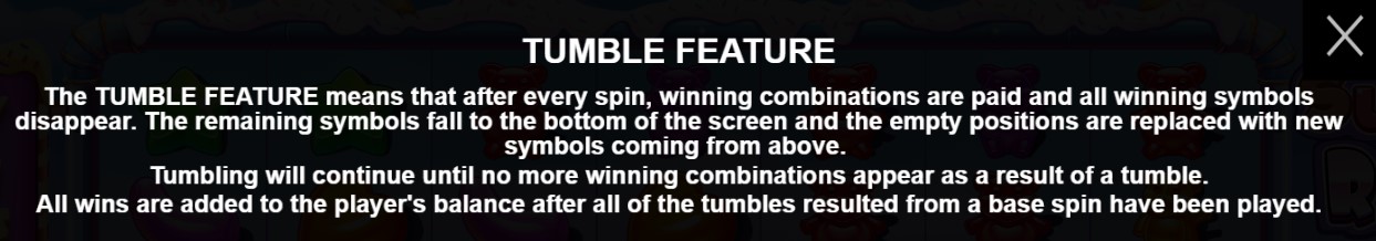 Sugar Rush Tumble Feature