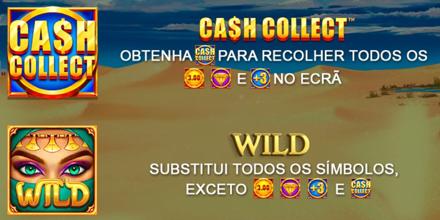 Sahara Riches Cash Collect Megaways Cash Collect and Wild Symbols