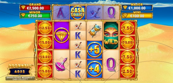 Sahara Riches Cash Collect Megaways Theme